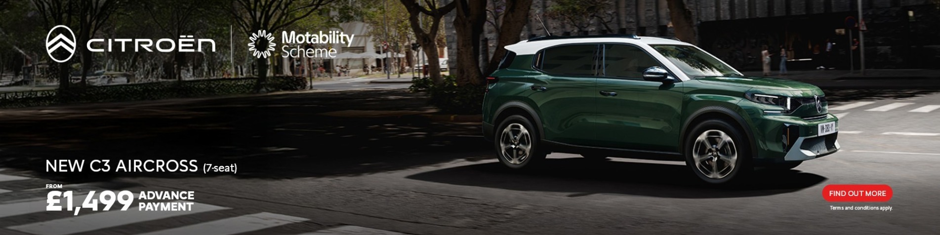 C3 Aircross 7 sets motab